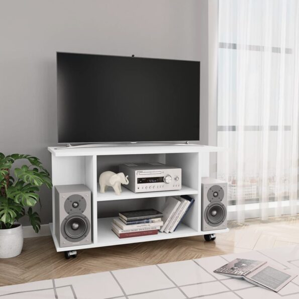 VXL8719883673509_m_en_hd_1.jpg vidaXL TV skrinka s kolieskami biela 80x40x40 cm drevotrieska – Obrázok 1