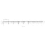 vidaXL Záhradný plot s hrotmi, oceľ (0,5-0,75)x13,6 m, čierny – Obrázok 5