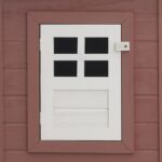 vidaXL Vonkajšia klietka/domček pre sliepky s 1 hniezdom, hnedá, drevo – Obrázok 2