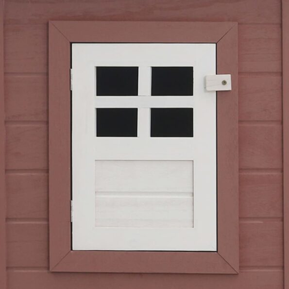 vidaXL Vonkajšia klietka/domček pre sliepky s 1 hniezdom, hnedá, drevo – Obrázok 2