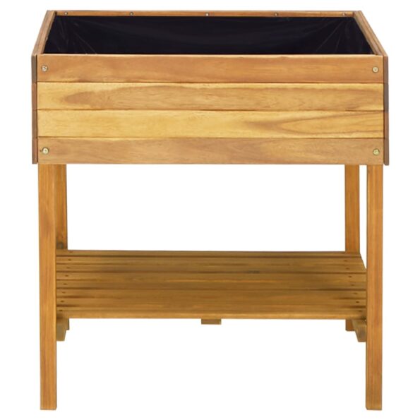 vidaXL Vyvýšený záhradný kvetináč 78,5x58,5x78,5 cm masívne akáciové drevo – Obrázok 3