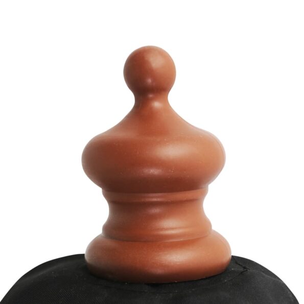 vidaXL Vonkajší slnečník s drevenou tyčou 350 cm, čierny – Obrázok 4