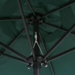 vidaXL Slnečník zelený 200x224 cm hliníkový – Obrázok 3