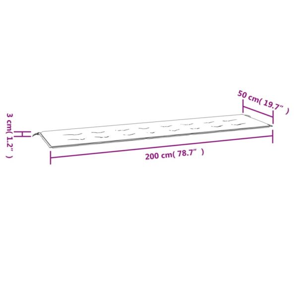 VXL8719883752877_g_en_hd_5.jpg vidaXL Podložka na záhradnú lavičku 200x50x3 cm, oxfordská látka – Obrázok 7