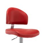 vidaXL Barová stoličk,a vínovo červená, umelá koža – Obrázok 4