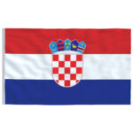 vidaXL Vlajka Chorvátsko 90x150 cm – Obrázok 2