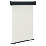 vidaXL Bočná markíza na balkón 125x250 cm, krémová
