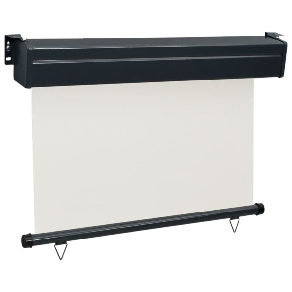 vidaXL Bočná markíza na balkón 125x250 cm, krémová – Obrázok 3