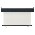 vidaXL Bočná markíza na balkón 125x250 cm, krémová – Obrázok 4