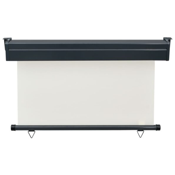 vidaXL Bočná markíza na balkón 125x250 cm, krémová – Obrázok 4