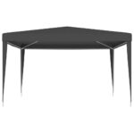 vidaXL Profesionálny párty stan 4x4 m, antracitový 90 g/m² – Obrázok 5