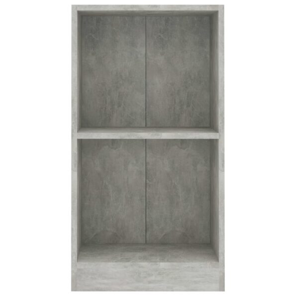 VidaXL Knižnica Concrete Grey 40x24x75 cm Engineered Wood – Obrázok 4