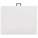 vidaXL Skladací záhradný stôl biely 180x72x72 cm HDPE – Obrázok 5