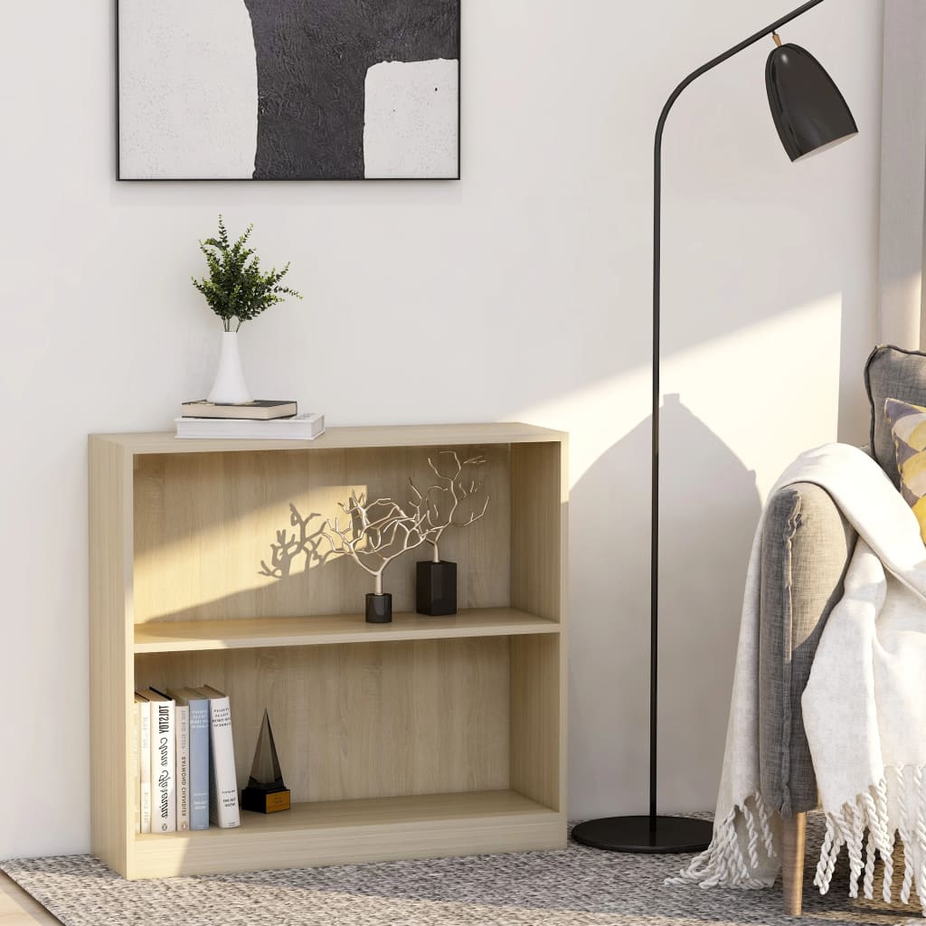 VXL8719883815077_m_en_hd_1.jpg vidaXL Knižnica dub sonoma 80x24x75 cm kompozitné drevo – Obrázok 1