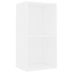 VidaXL Knižnica Biela 40x30x76,5 cm Konštrukcia dreva – Obrázok 2