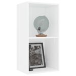 VidaXL Knižnica Biela 40x30x76,5 cm Konštrukcia dreva – Obrázok 3