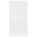 VidaXL Knižnica Biela 40x30x76,5 cm Konštrukcia dreva – Obrázok 4