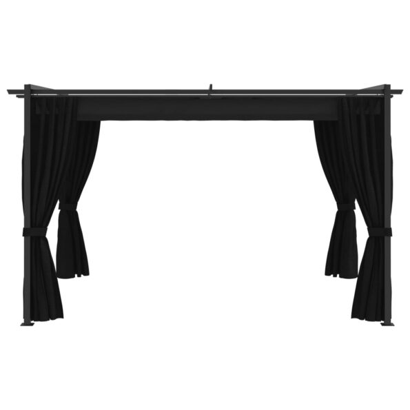 vidaXL Altánok 4x3 m, antracitový – Obrázok 2