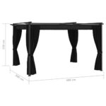 vidaXL Altánok 4x3 m, antracitový – Obrázok 7