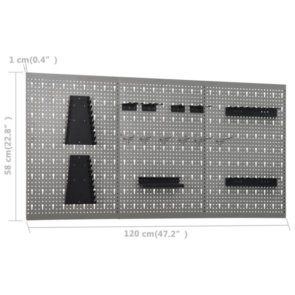 VXL8719883919423_g_en_hd_4.jpg vidaXL Pracovný stôl s tromi stenovými panelmi a jednou skrinkou – Obrázok 5