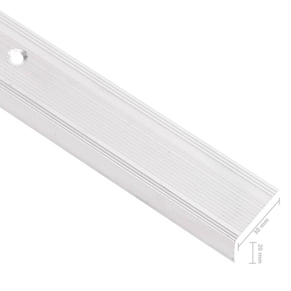 VXL8720286004838_g_en_hd_5.jpg vidaXL Schodové lišty v tvare L 15 ks, hliník 90 cm, strieborné – Obrázok 6