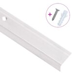 vidaXL Schodové lišty v tvare L 15 ks, hliník 90 cm, strieborné – Obrázok 3