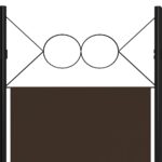 vidaXL Paraván s 5 panelmi, hnedý 200x180 cm – Obrázok 5