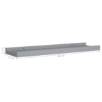 vidaXL Poličky na zarámované obrázky 2 ks sivé 40x9x3 cm MDF – Obrázok 8