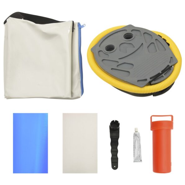 vidaXL Nafukovacia žinenka s pumpou 60x100x10 cm, PVC, modrá – Obrázok 11