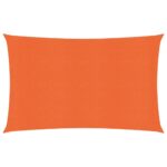 vidaXL Tieniaca plachta 160 g/m² oranžová 2,5x4,5 m HDPE – Obrázok 2