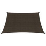 vidaXL Tieniaca plachta 160 g/m² hnedá 7x7 m HDPE – Obrázok 4