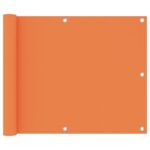 vidaXL Balkónová markíza, oranžová 75x400 cm, oxfordská látka