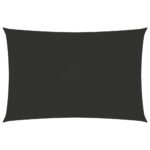 vidaXL Tieniaca plachta oxfordská látka obdĺžniková 5x7 m antracitová