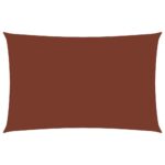vidaXL Tieniaca plachta, oxford, obdĺžniková 3x6 m, tehlovočervená