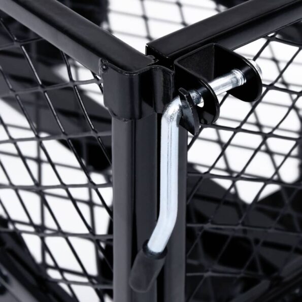 vidaXL Záhradný ručný vozík čierny 350 kg – Obrázok 9