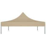 vidaXL Strecha na párty stan 4,5x3 m, béžová 270 g/m² – Obrázok 4