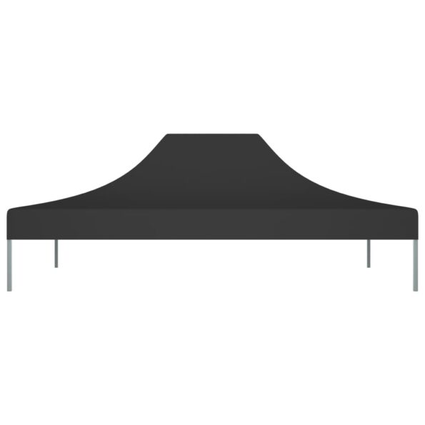 vidaXL Strecha na párty stan 4,5x3 m, čierna 270 g/m² – Obrázok 3