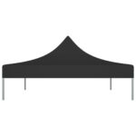 vidaXL Strecha na párty stan 4,5x3 m, čierna 270 g/m² – Obrázok 4