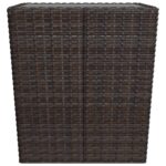 vidaXL 3-dielna bistro súprava polyratan a tvrdené sklo hnedá – Obrázok 11