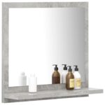 vidaXL Kúpeľňové zrkadlo, betónovo sivé 40x10,5x37cm, kompozitné drevo – Obrázok 3