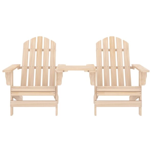vidaXL Záhradné stoličky Adirondack+stolík, jedľový masív – Obrázok 2