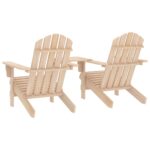 vidaXL Záhradné stoličky Adirondack+stolík, jedľový masív – Obrázok 4