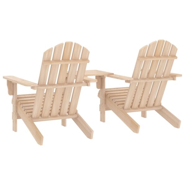 vidaXL Záhradné stoličky Adirondack+stolík, jedľový masív – Obrázok 4