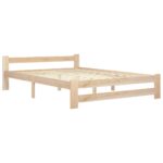 vidaXL Posteľný rám borovicový masív 160x200 cm – Obrázok 2