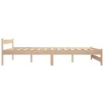 vidaXL Posteľný rám borovicový masív 160x200 cm – Obrázok 4