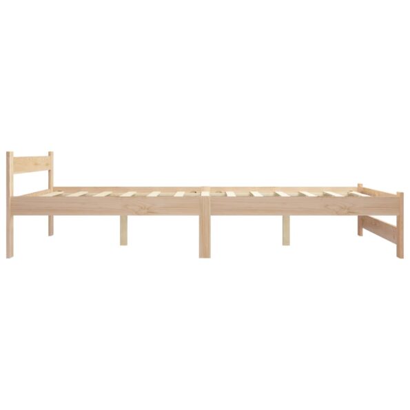 vidaXL Posteľný rám borovicový masív 160x200 cm – Obrázok 4