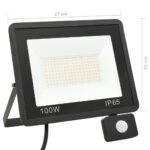 vidaXL LED reflektor so senzorom 100W teplé biele svetlo – Obrázok 11