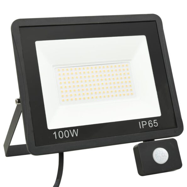 vidaXL LED reflektor so senzorom 100W teplé biele svetlo – Obrázok 3