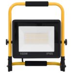 vidaXL LED reflektor s rukoväťou 100 W teplé biele svetlo – Obrázok 4