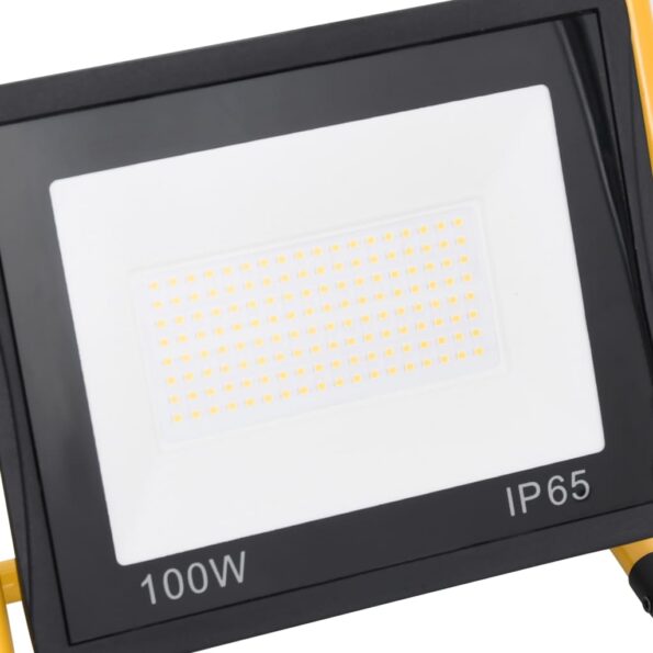vidaXL LED reflektor s rukoväťou 100 W teplé biele svetlo – Obrázok 9